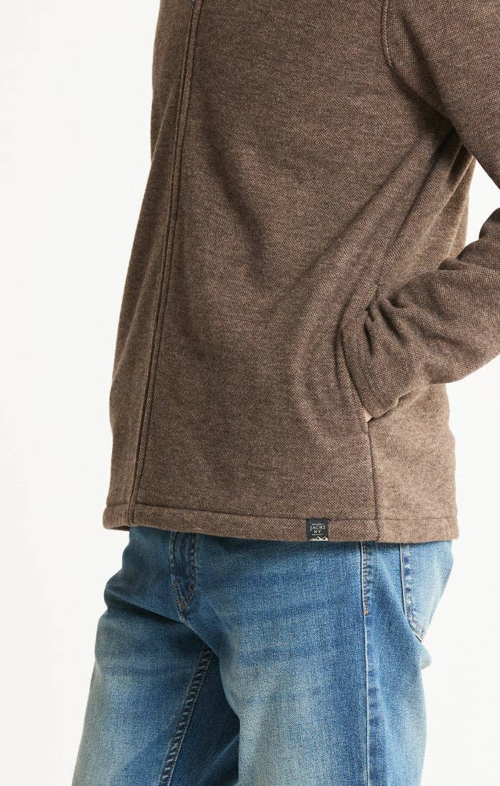 Heathered Knit Full-Zip
