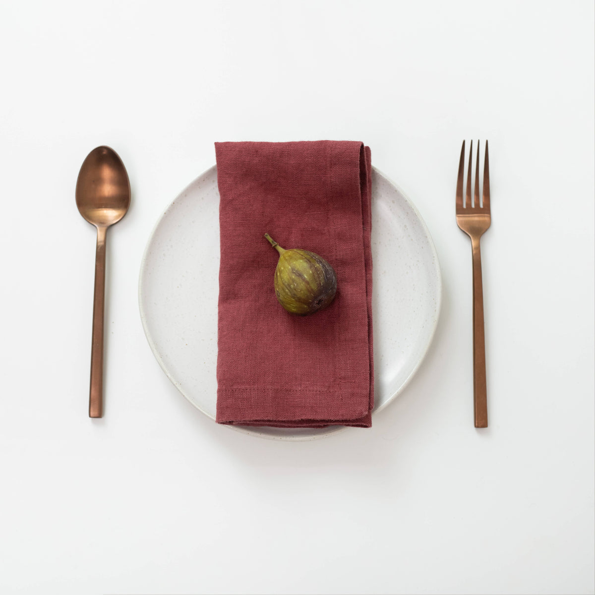 Marsala Linen Napkins Set of 2