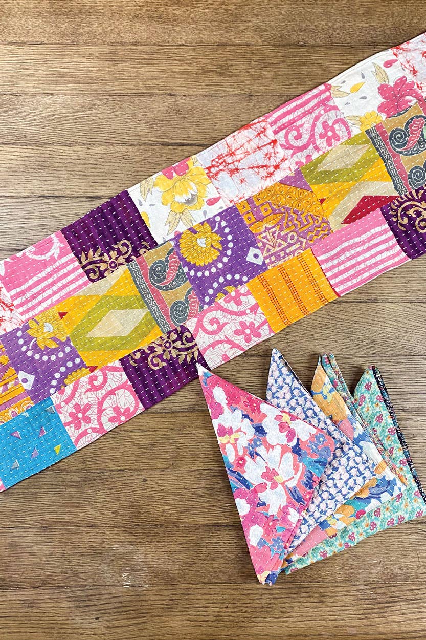 Kantha Table Runner