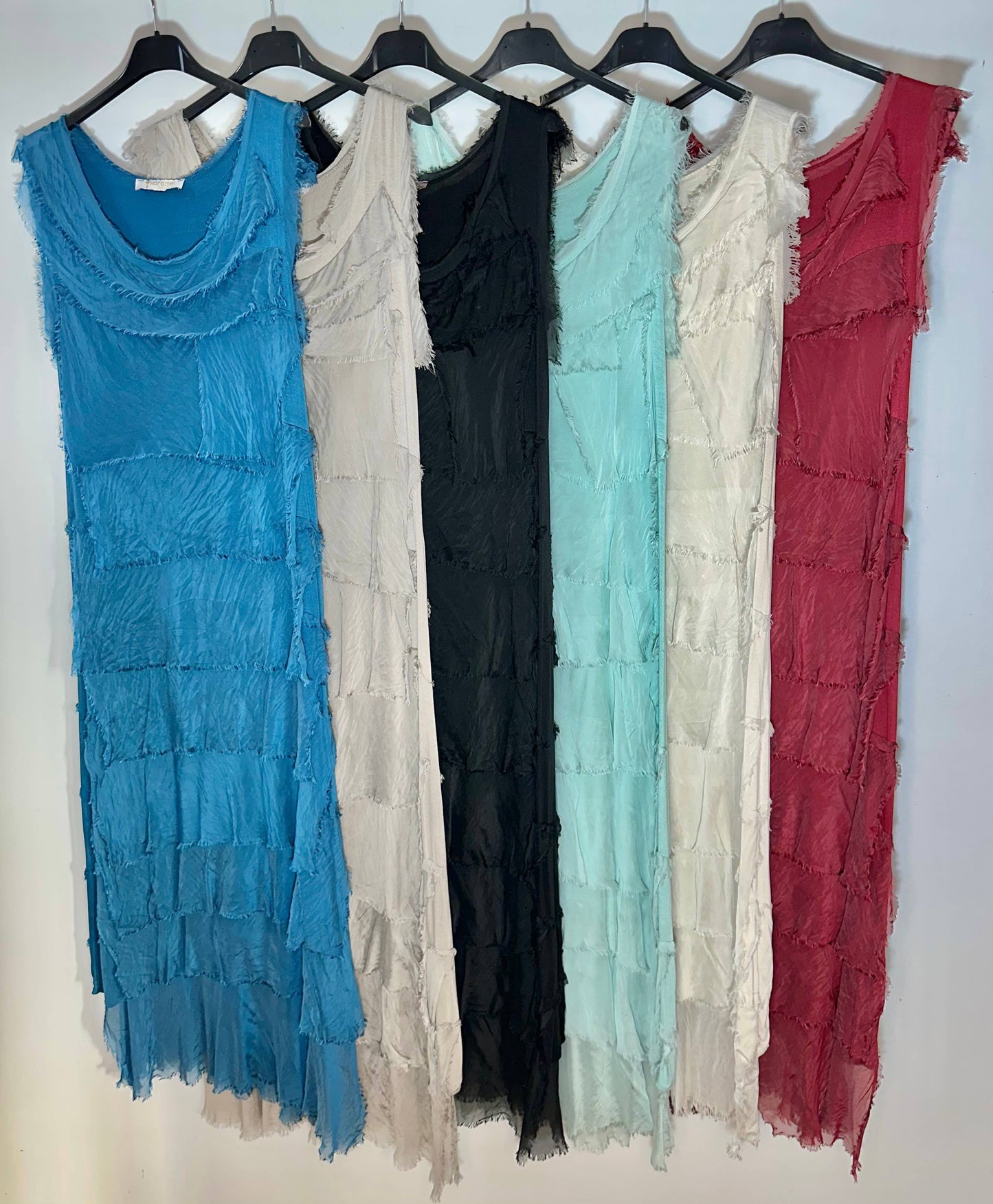 Silk Maxi Ruffle Dress
No Tariffs Will Be Added