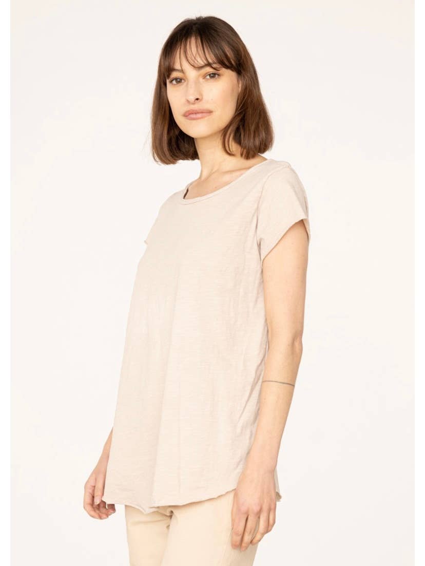COTTON T-SHIRT ROUND NECK, BASIC 8117