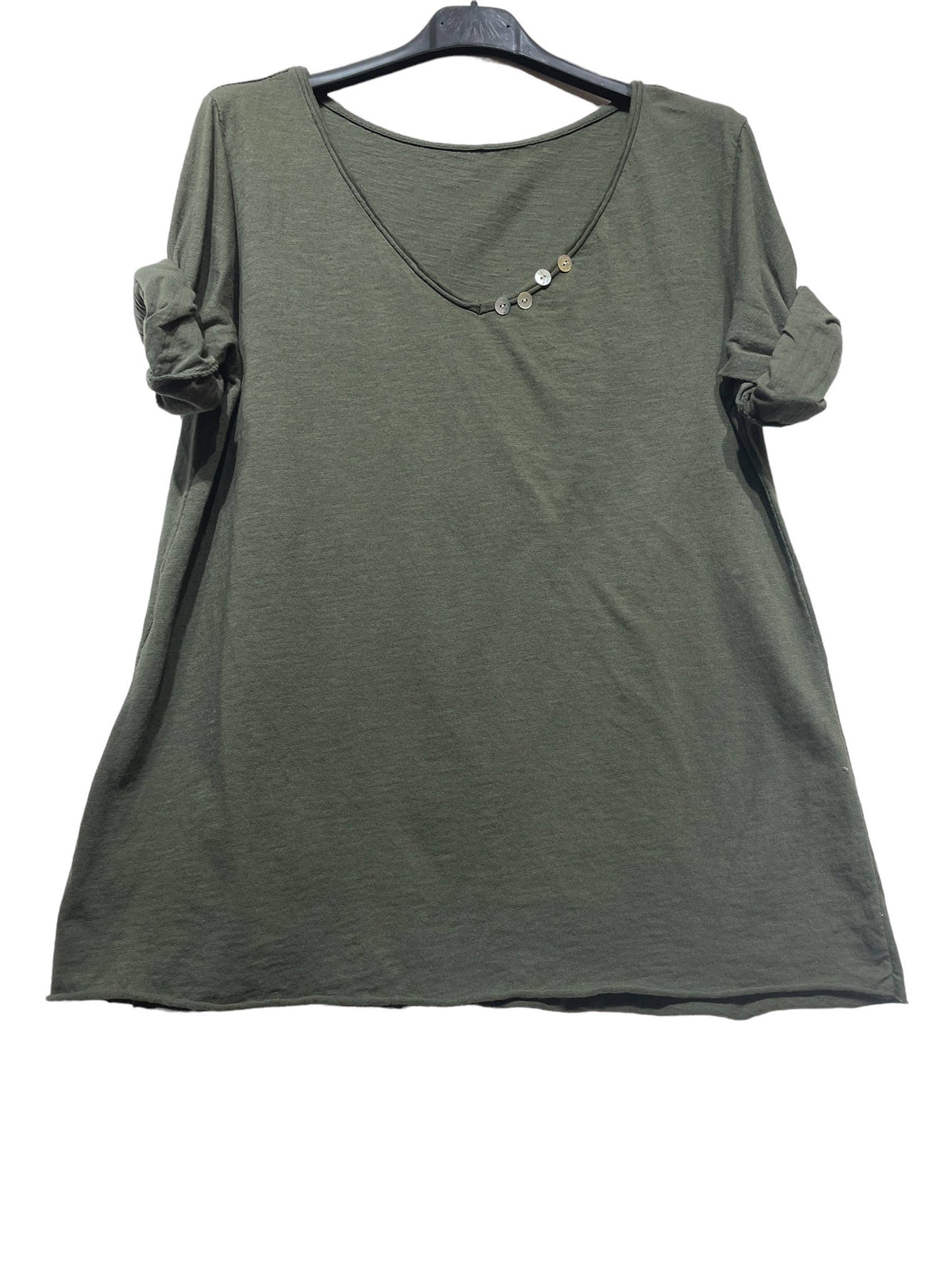 69461 BASIC COTTON TSHIRT: Black