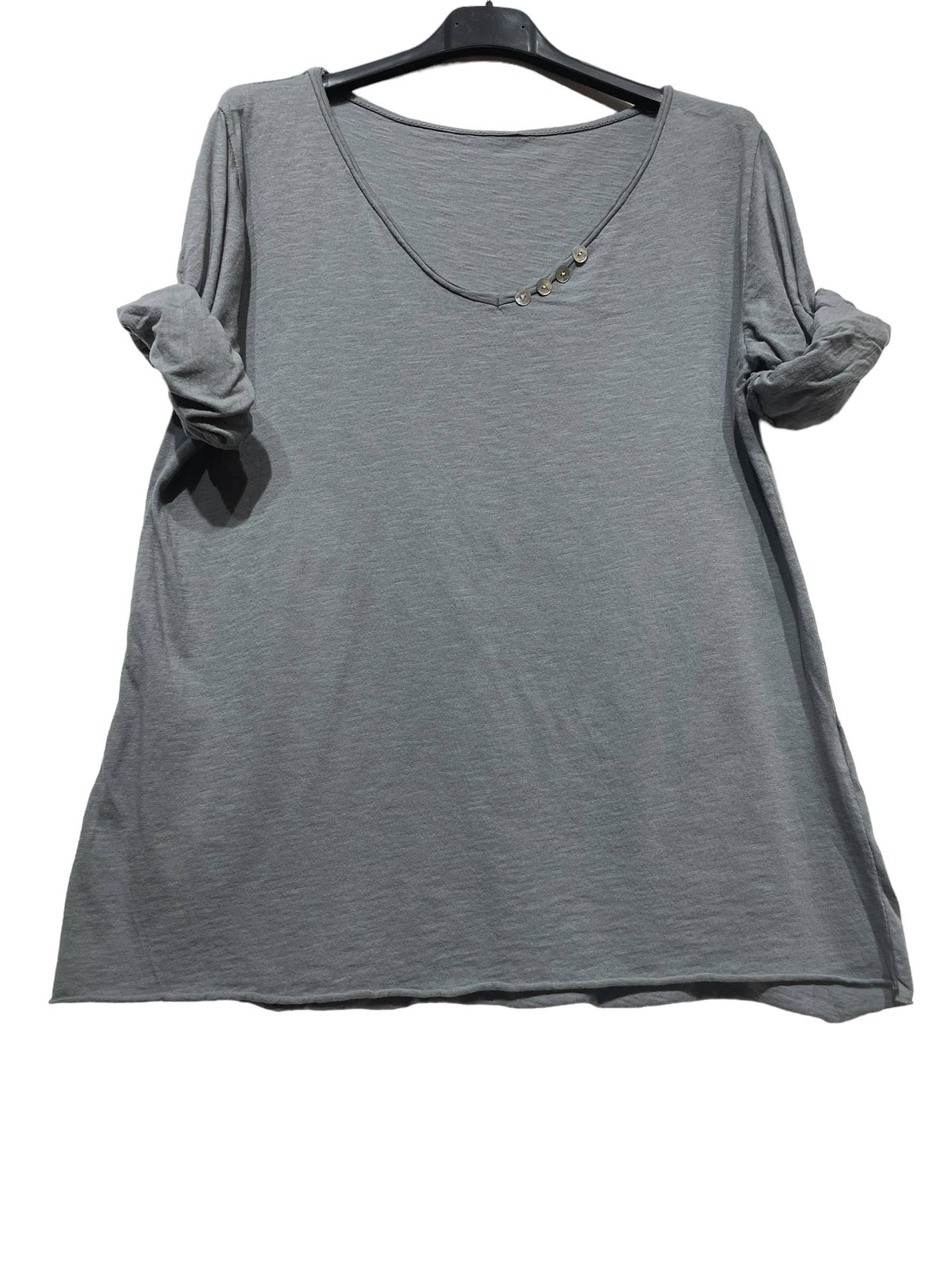 69461 BASIC COTTON TSHIRT: Black
