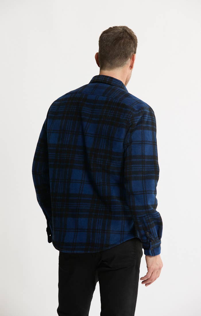 Sherpa Bonded Polar Fleece Shirt Jacket