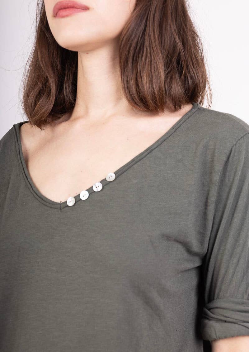 69461 BASIC COTTON TSHIRT: Black