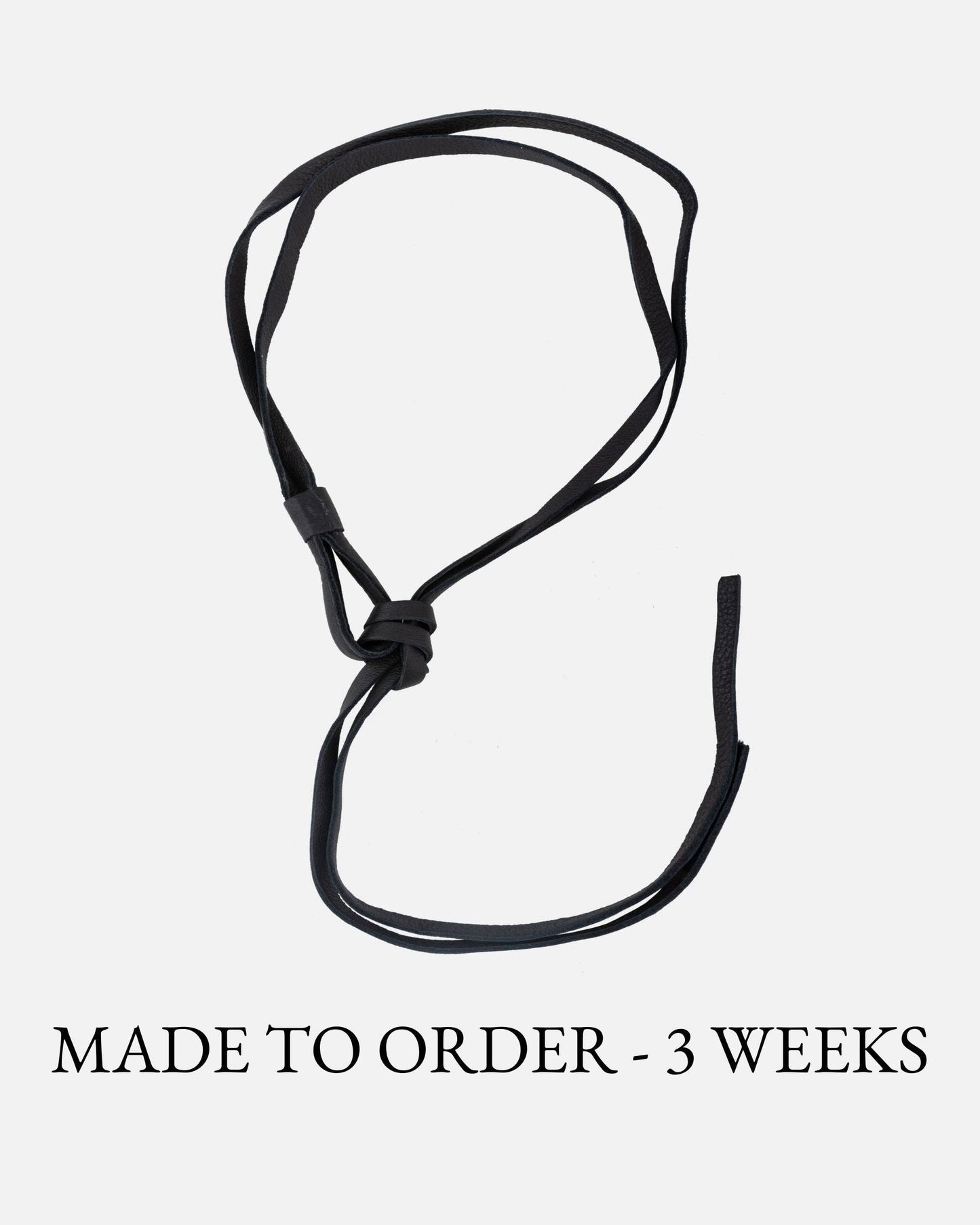 MADE TO ORDER Esli | Leather Knot Wrap Belt