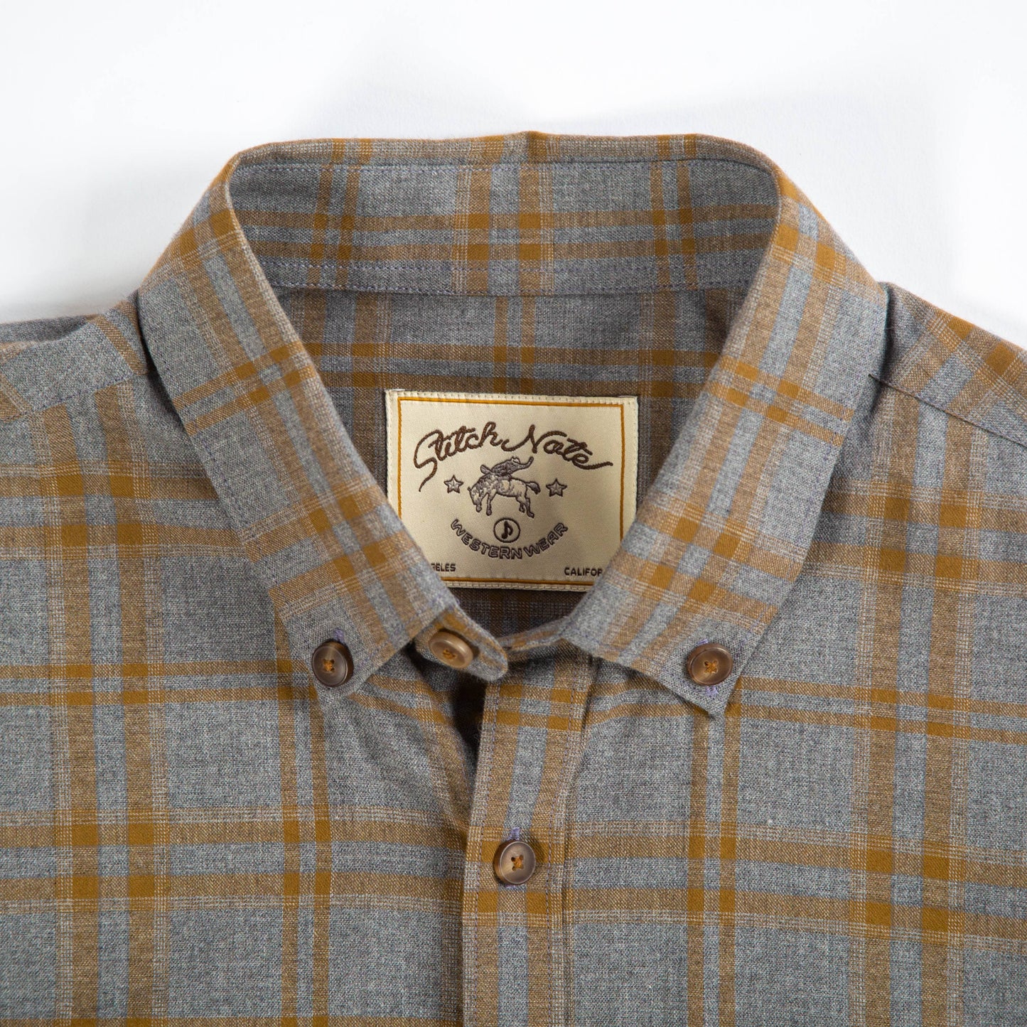 Plaid Western Woven Long Sleeve