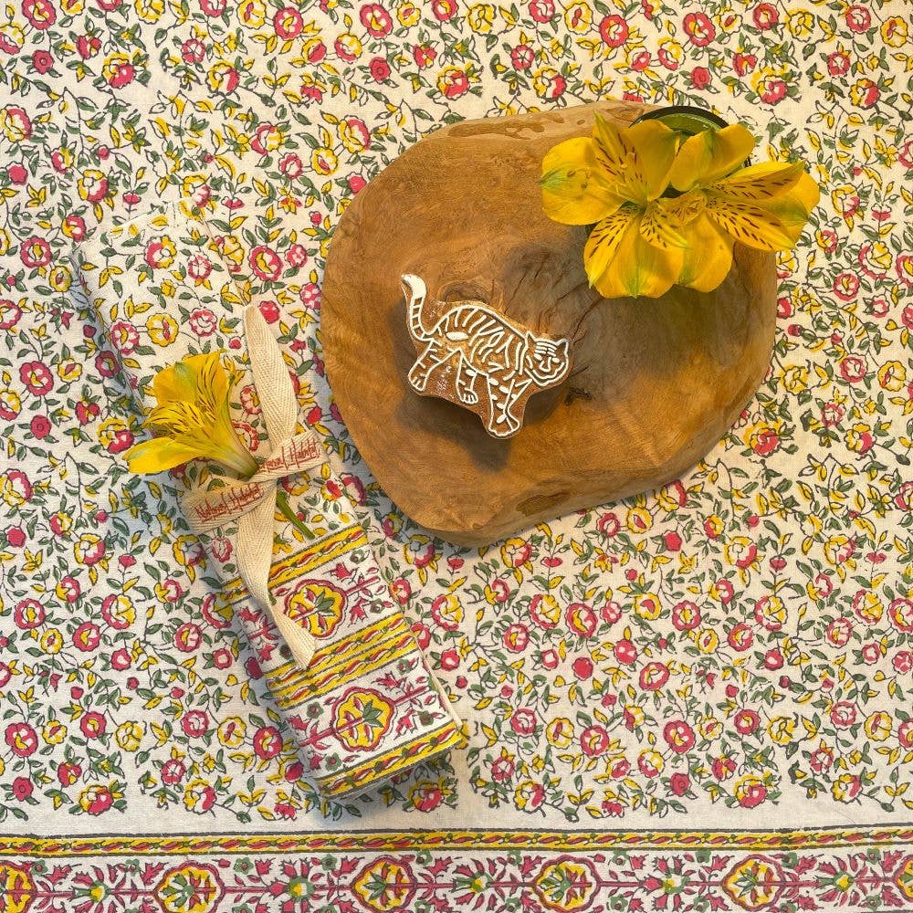 Napkins Cornwall Yellow/Pink