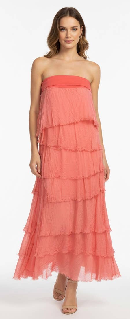 Silk Ruffle Skirt 
No Tariffs Will Be Added