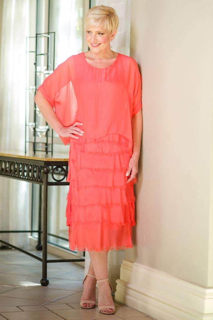 Gail Tiered Ruffle Dress (DQ206)