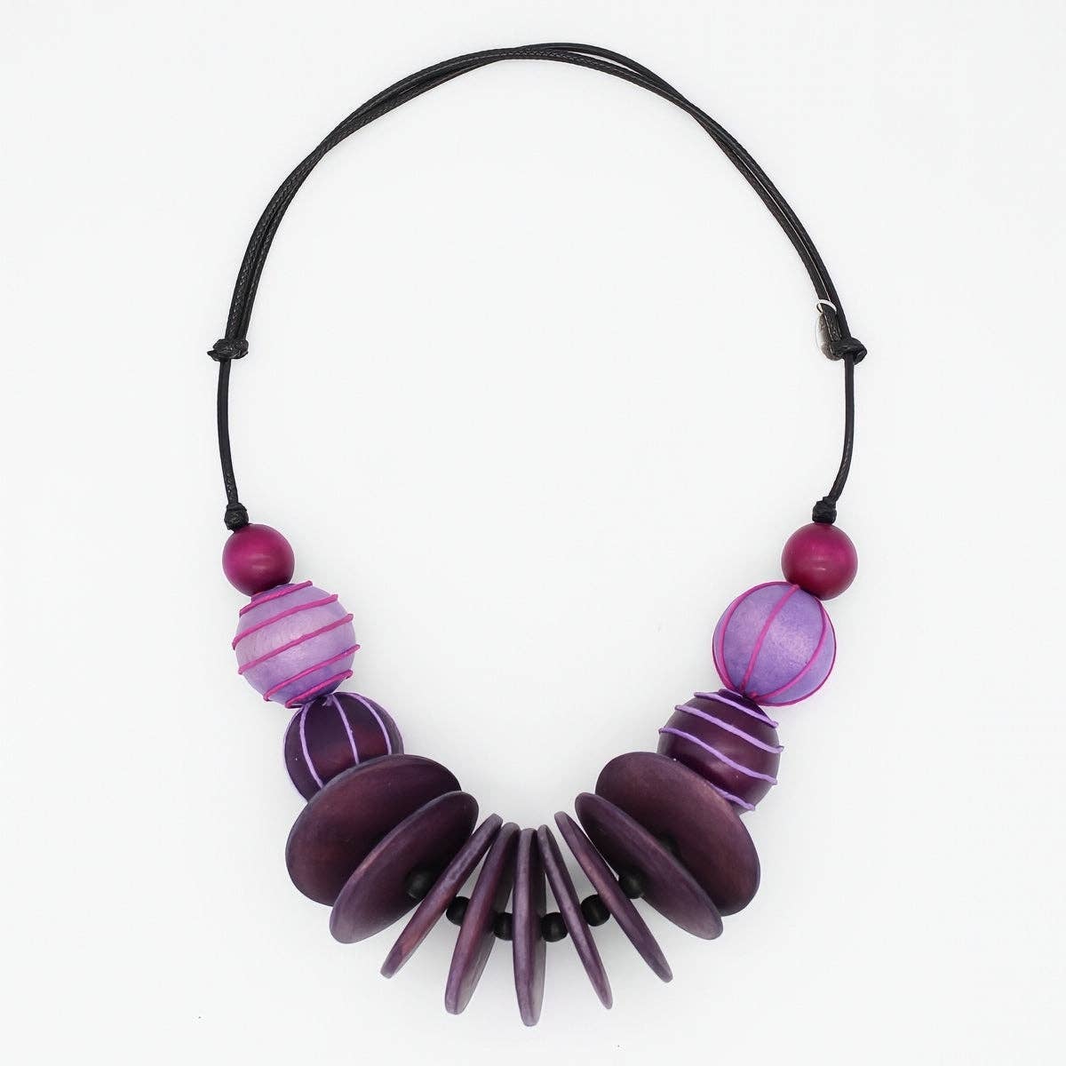 Chunk Purple Indie Statement Necklace