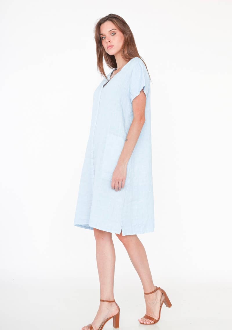 37692 TUNIC IN 100% LINEN: SCARABEO