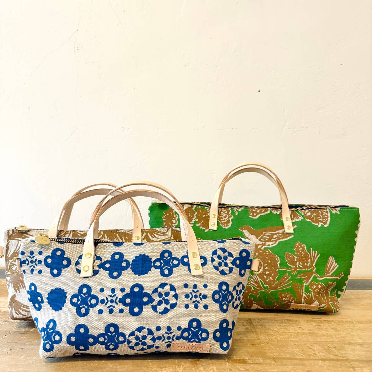 Pine Cone Tree Heavy Linen or Heavy Canvas Satchel Bag