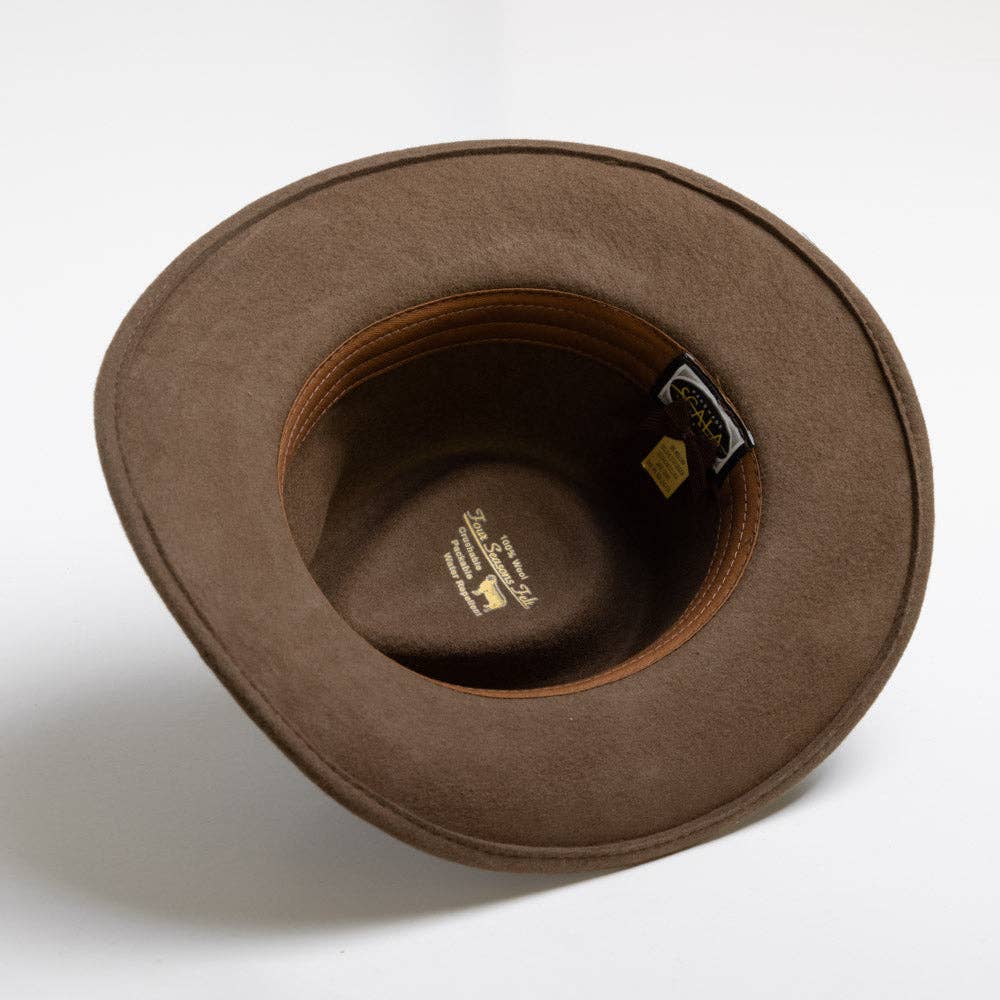 Mens Winter Wool Felt Crushable Hat- San Antonio