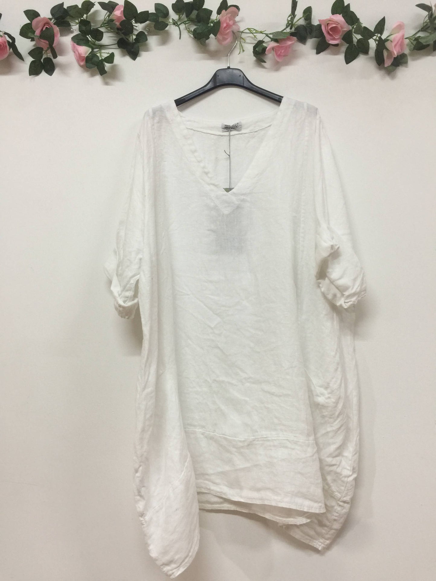 LINEN DRESS. 67188 MELANIA