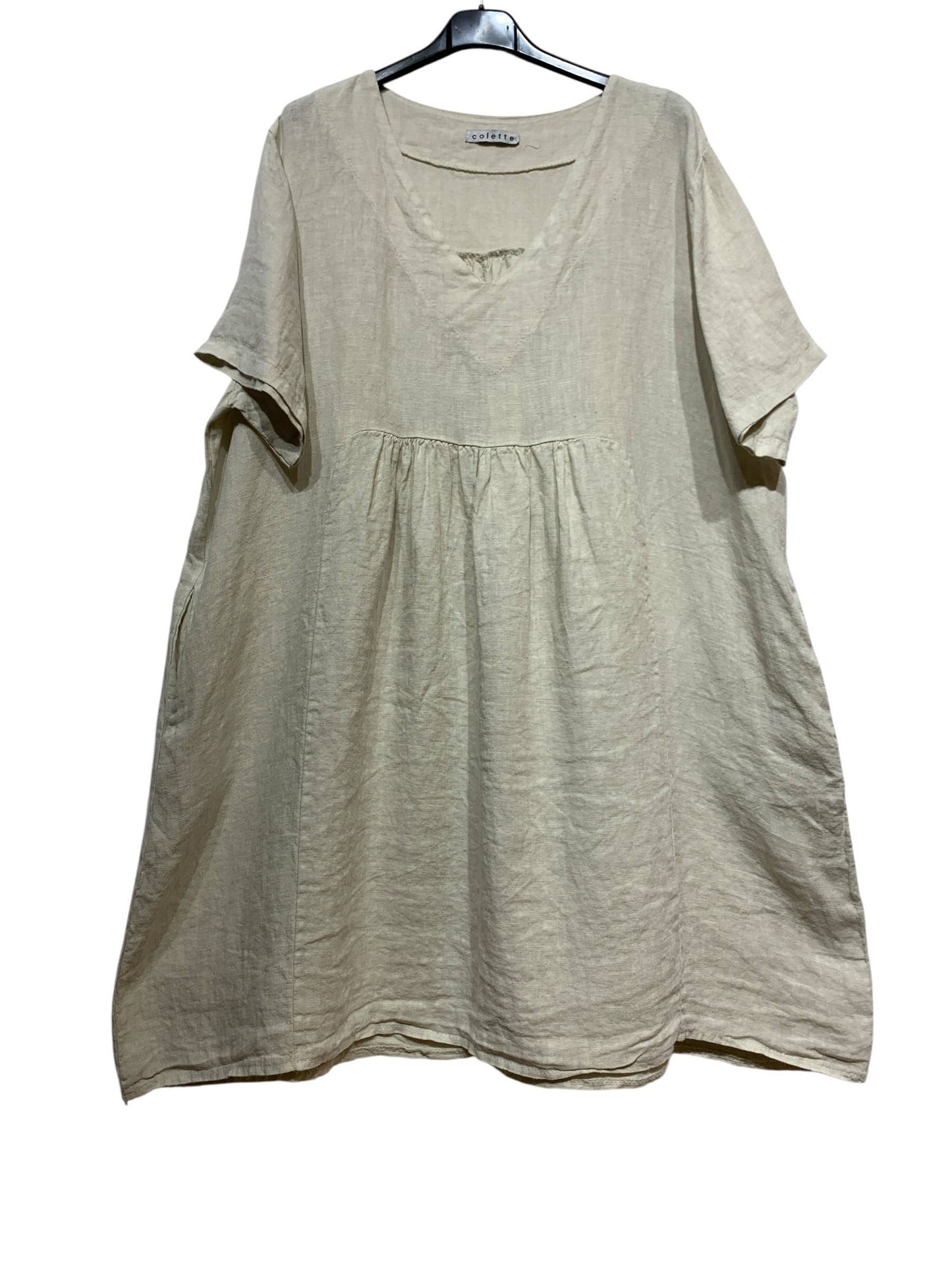 56462 THICK LINEN DRESS