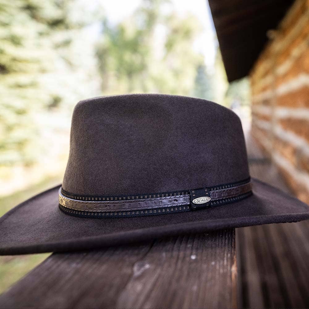 Mens Winter Wool Felt Crushable Hat- San Antonio