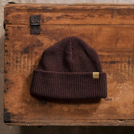 Wool Watch Cap - Maroon