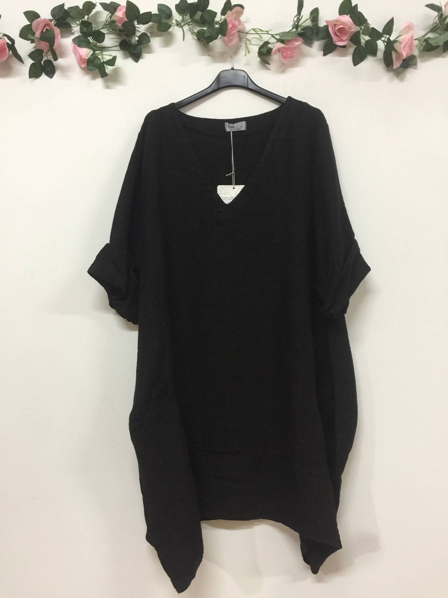 LINEN DRESS. 67188 MELANIA