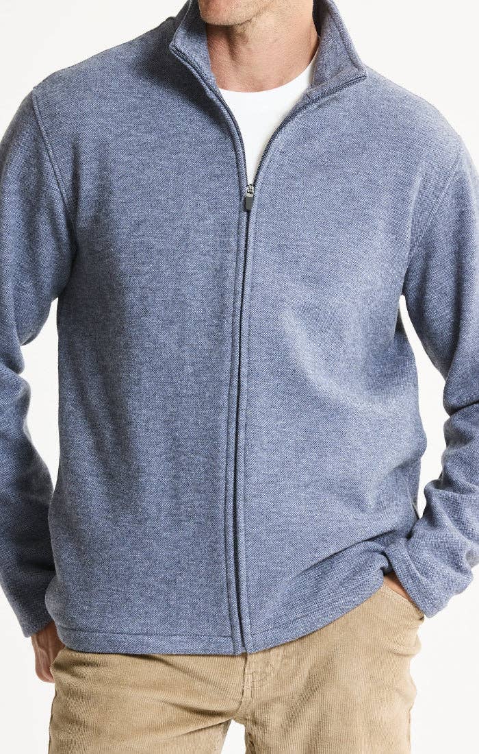 Heathered Knit Full-Zip
