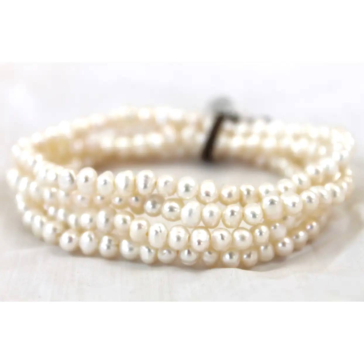 Delicate Freshwater Pearl Stack Bracelet - BC-078
