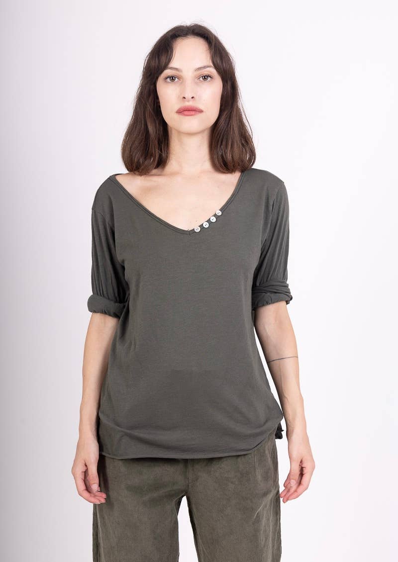 69461 BASIC COTTON TSHIRT: Black