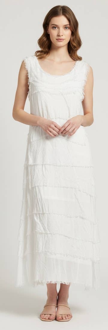Silk Maxi Ruffle Dress
No Tariffs Will Be Added