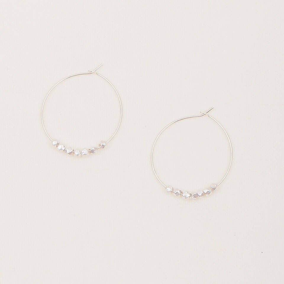 Faceted Metal Hoops