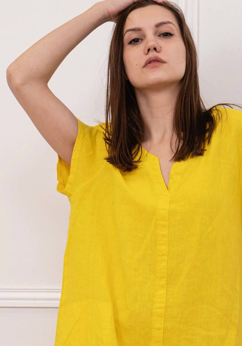 37692 TUNIC IN 100% LINEN: SCARABEO