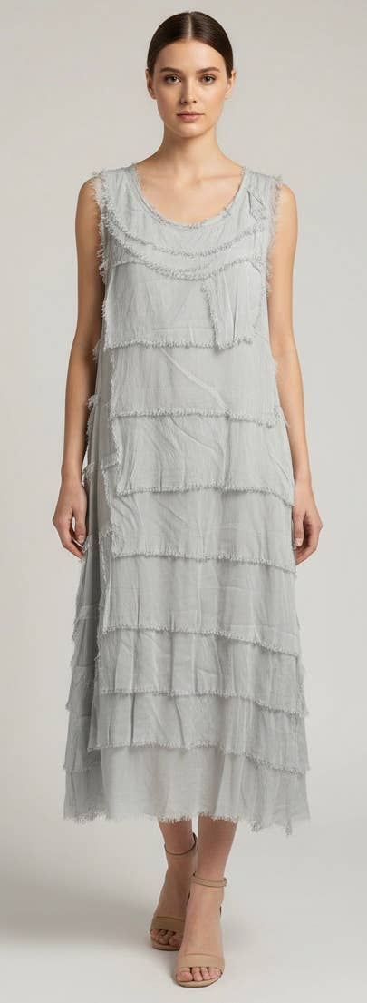 Silk Maxi Ruffle Dress
No Tariffs Will Be Added