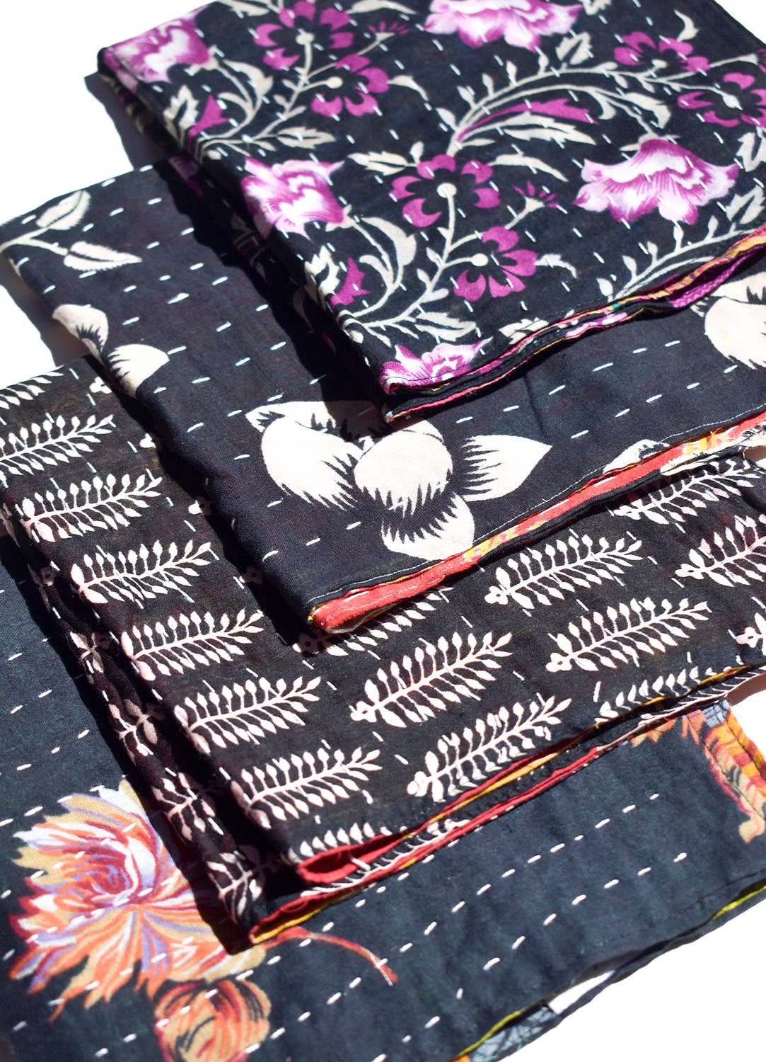 Black Kantha Napkins