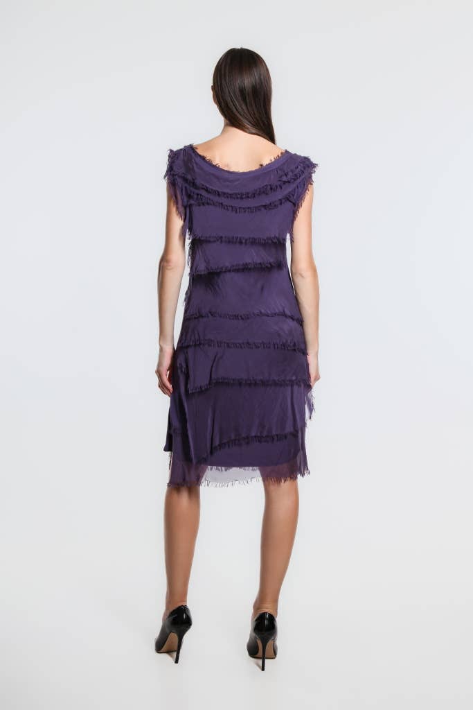 Mariana Silk Ruffle Dress (DT202)
