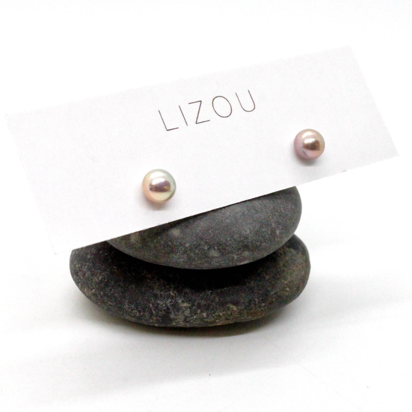 Freshwater Pearl Gold Plated Stud Earrings