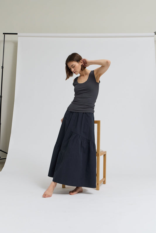 Diagonal Tier Skirt 50924