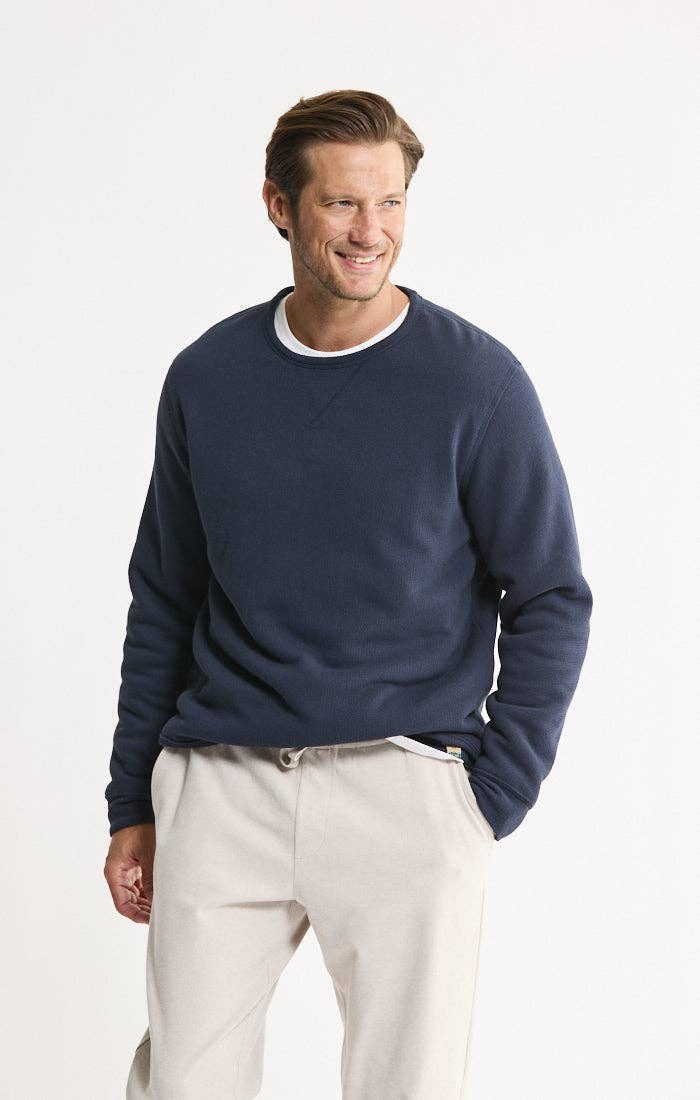 Kent Jacquard Sherpa Lined Crewneck