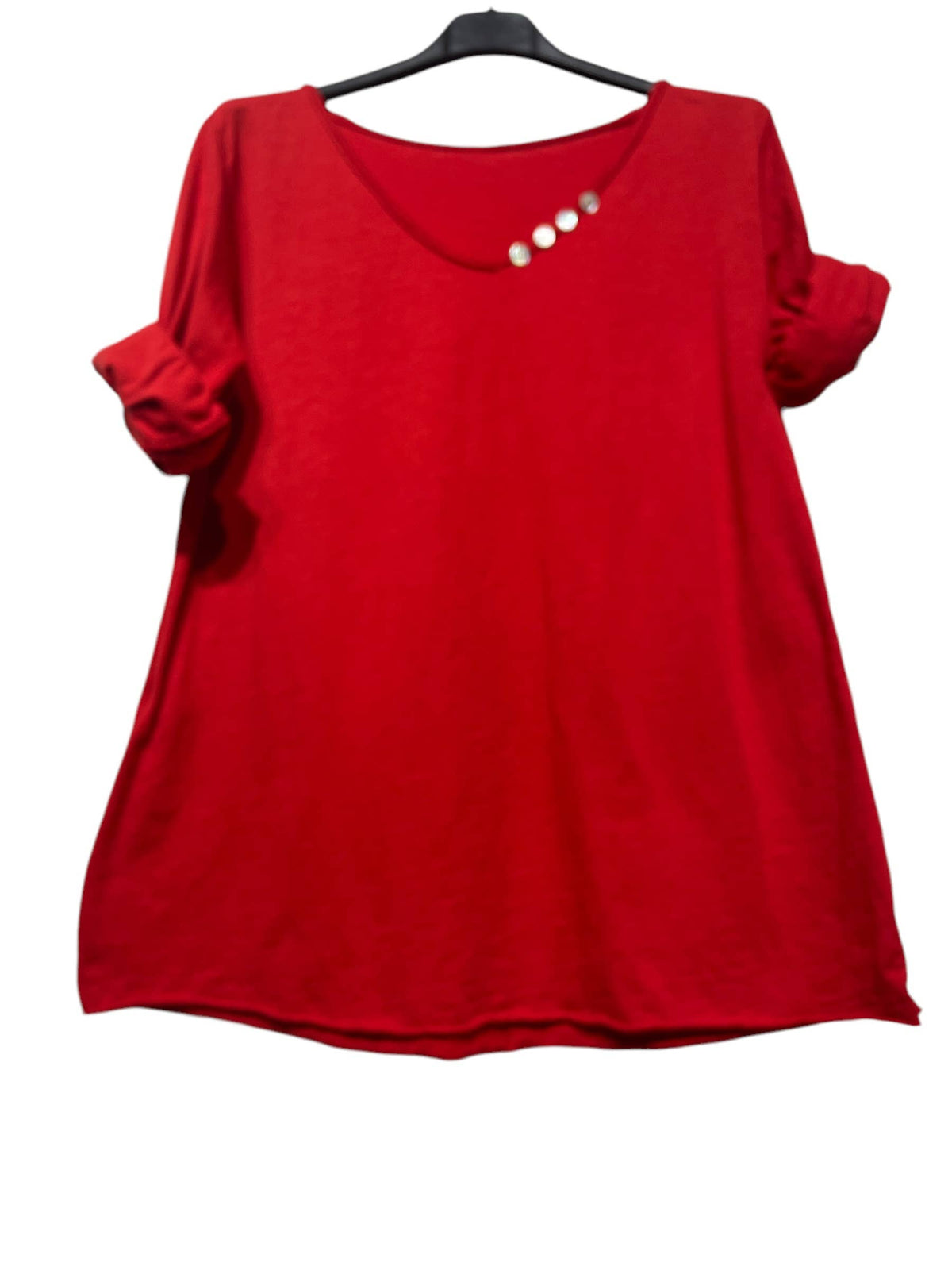 69461 BASIC COTTON TSHIRT: Black
