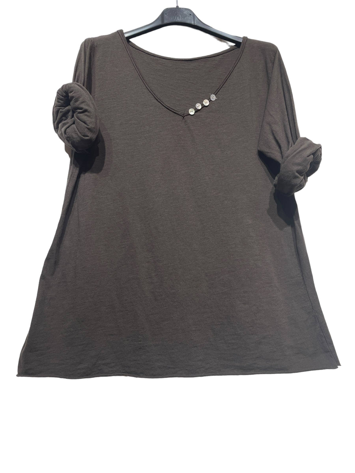 69461 BASIC COTTON TSHIRT: Black