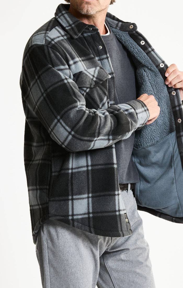 Sherpa Bonded Plaid Overshirt