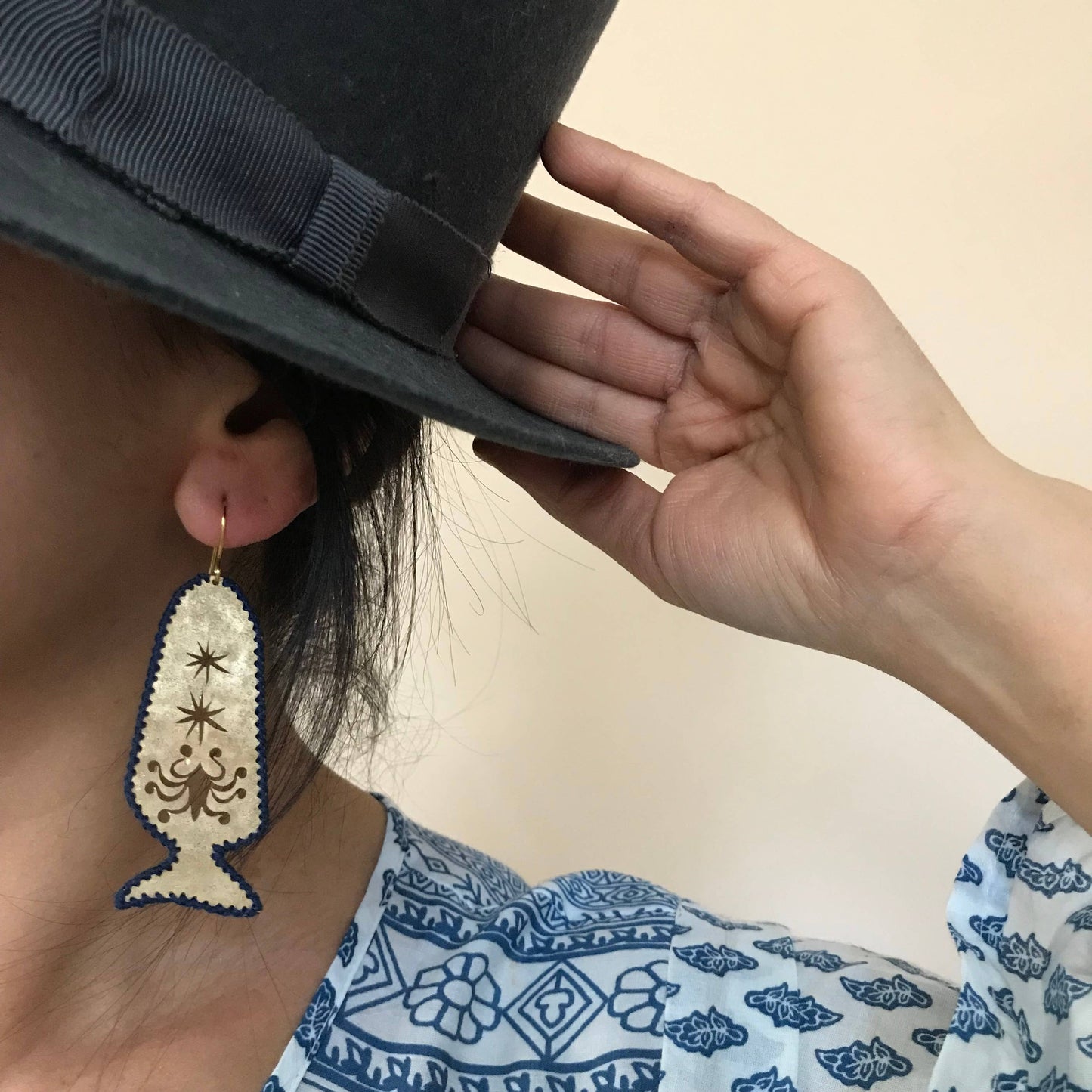 Brass Earrings, Bohemian Contemporary Handmade Jewelry
