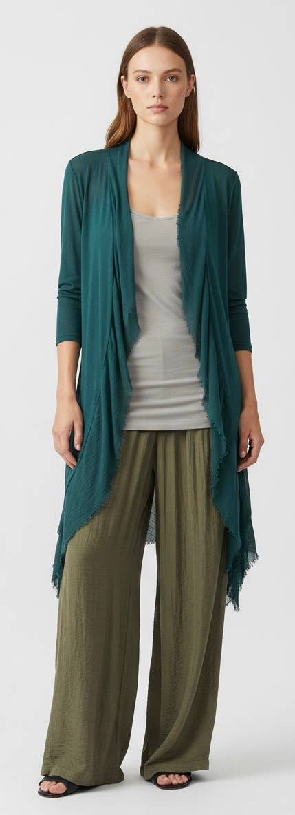 Silk and Viscose Cardigan 
No Tariffs Will Be Ad