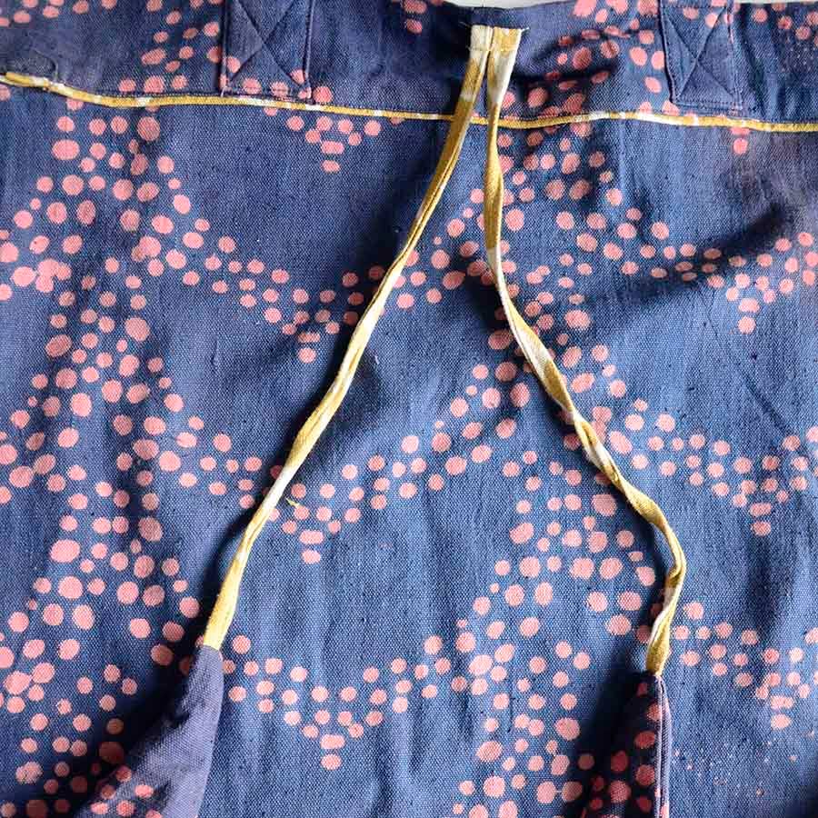 Hand-Dyed Indigo Cotton Grocery Tote Bag | MOBY