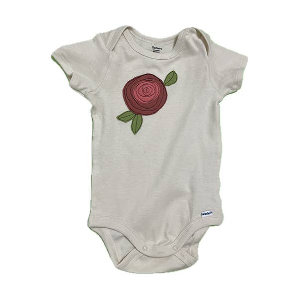 Onesie-Blooming Rose