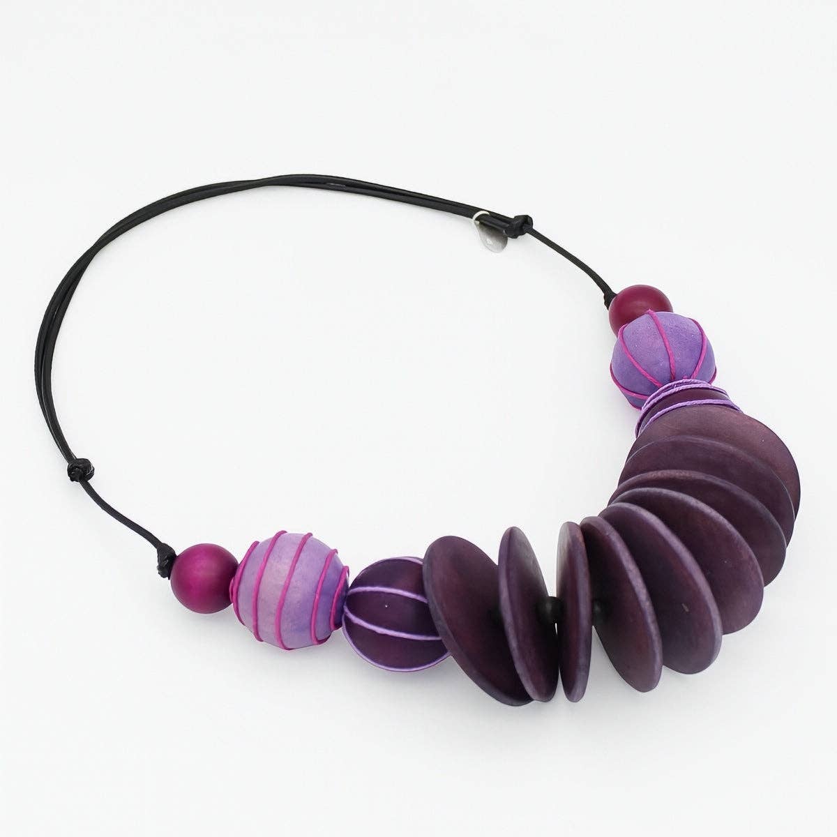 Chunk Purple Indie Statement Necklace