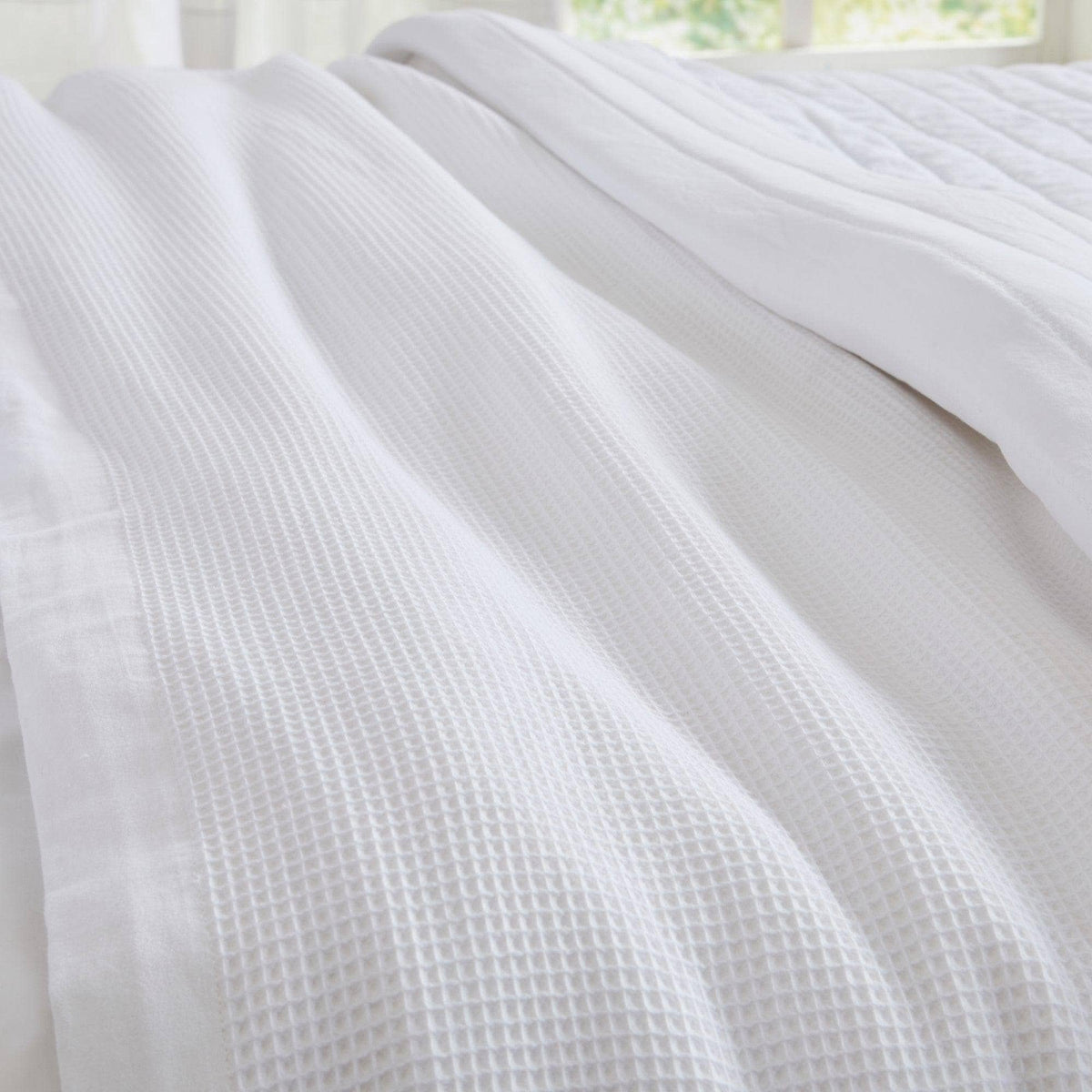 100% Cotton Small Waffle Weave Blanket - Hazel Collection