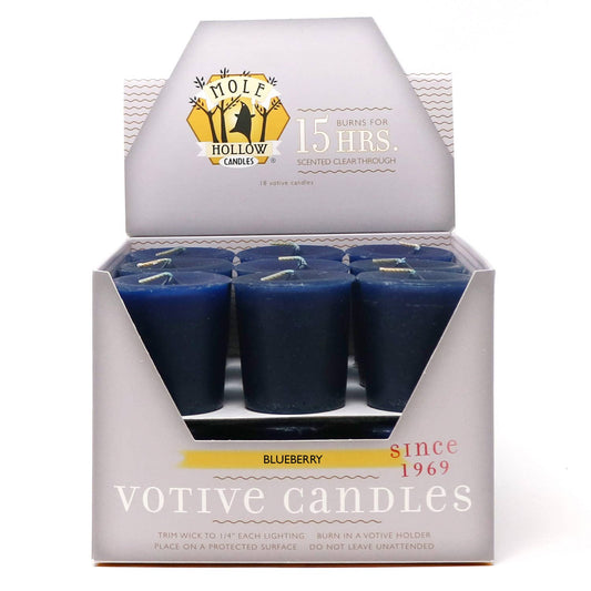 Blueberry Scented Votive Candles, Made in USA