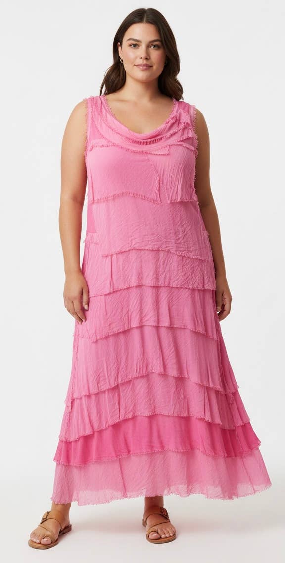Silk Maxi Ruffle Dress
No Tariffs Will Be Added