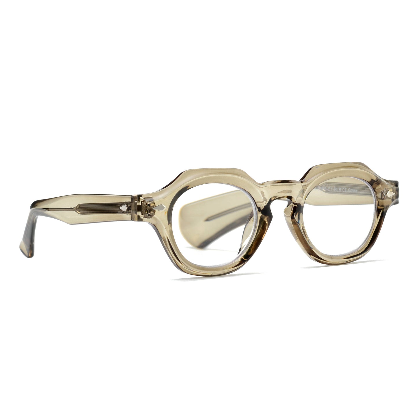 TOBY | Transparent Olive Green | Blue Light