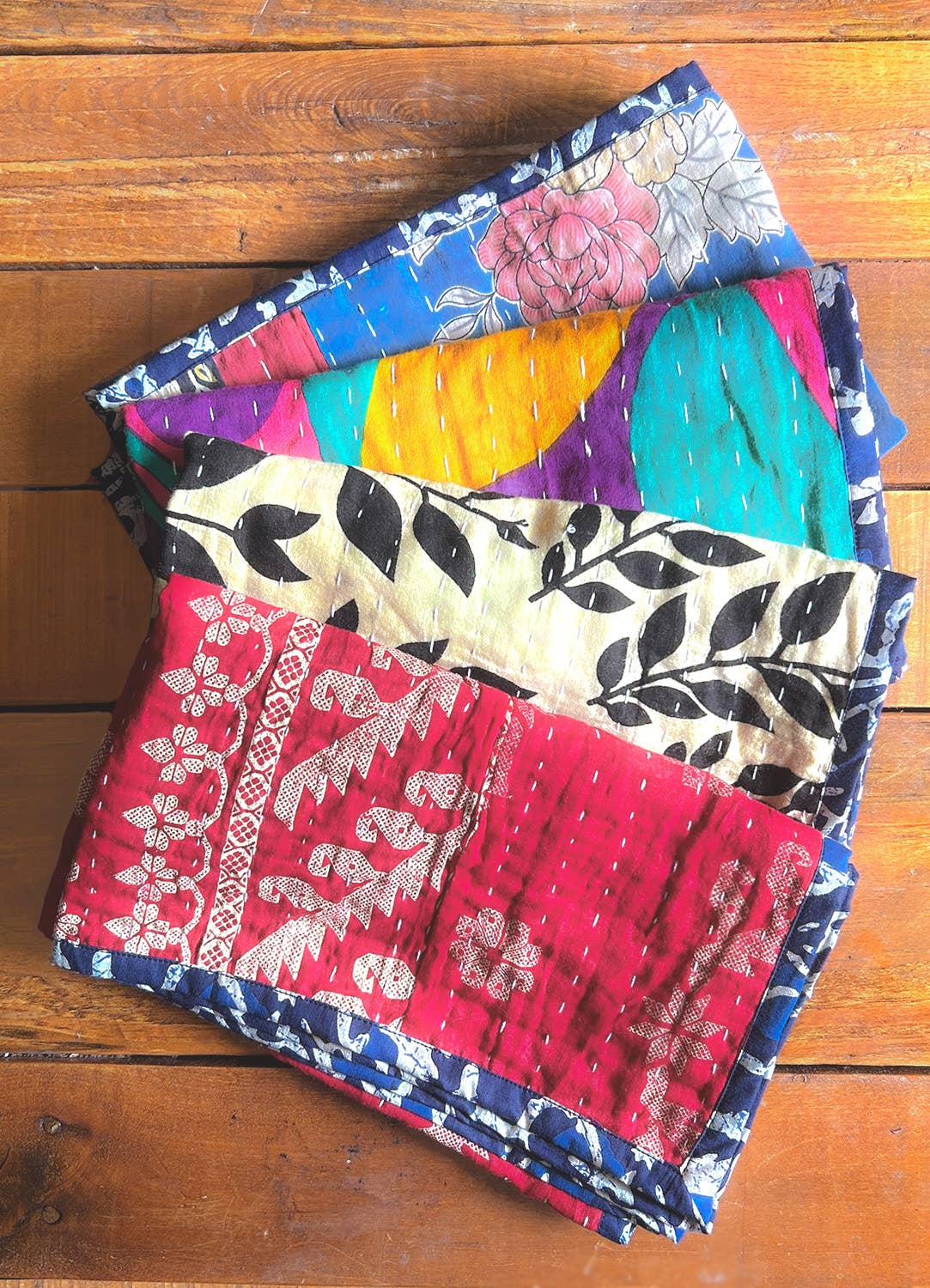 Kantha Kitchen Tea Towels - Set of 2