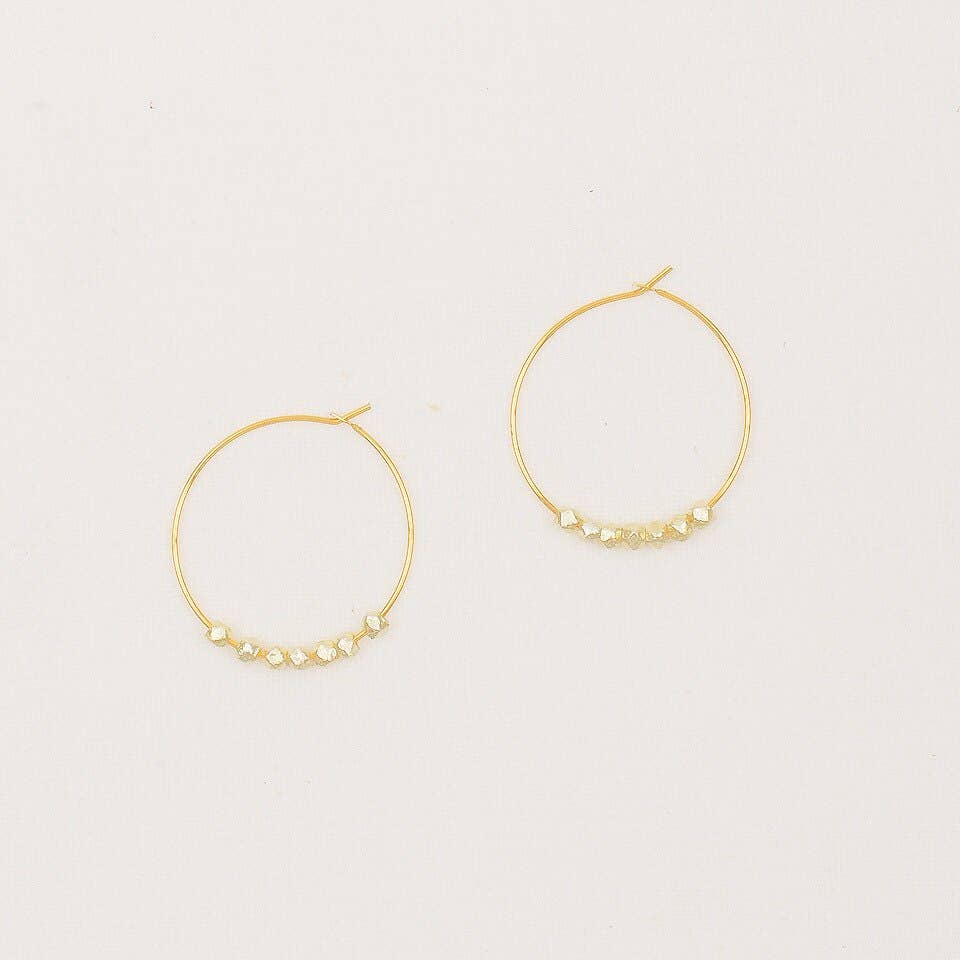 Faceted Metal Hoops