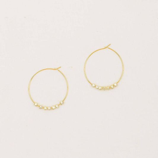 Faceted Metal Hoops